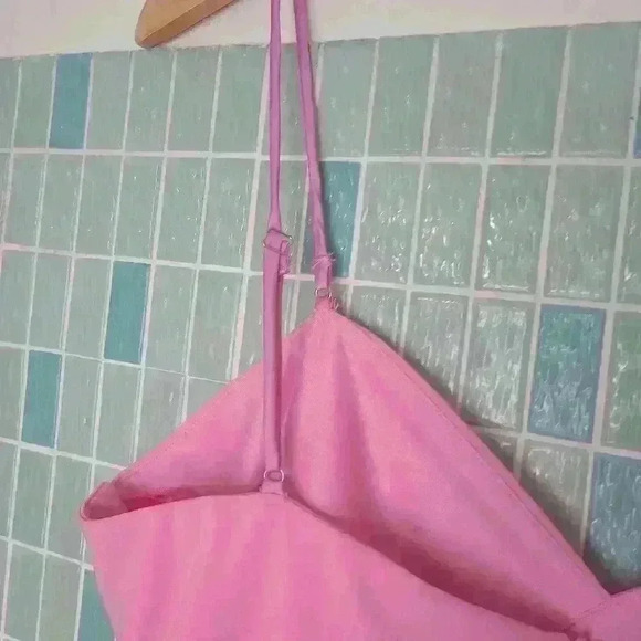 Zara Plus Size Short Strap Dress with Built in Shorts Barbie Pink - Picture 8 of 15